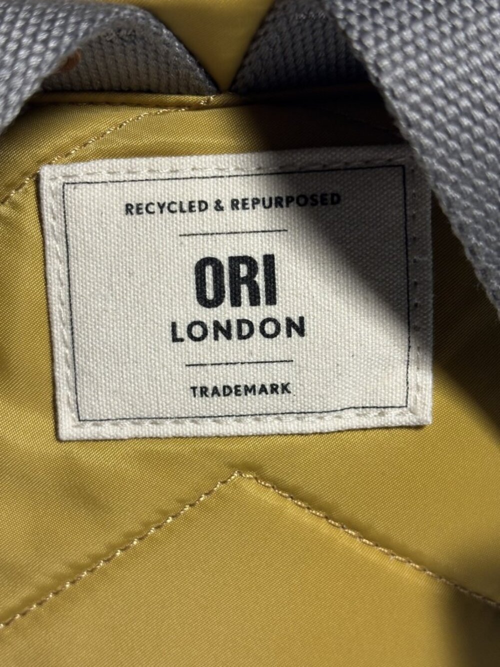 NWT ORI London Bantry B Recycled Nylon Backpack Corn Yellow Small Travel Bag - Picture 4 of 13